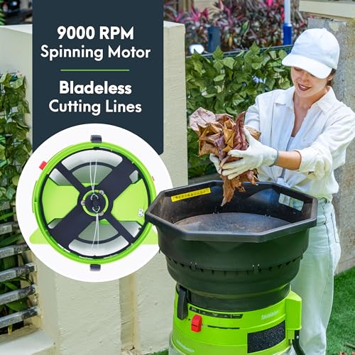 Bladeless Leaf Shredder & Mulcher 15 Amp U90155