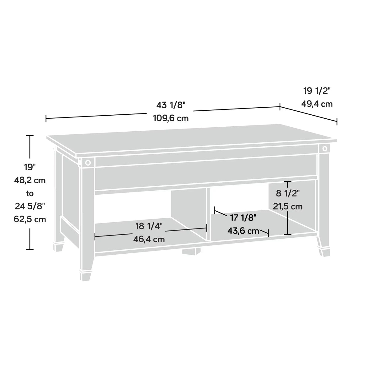 Lift-Top Coffee Table F117