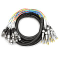 8 Channel 15' XLR Female to 1/4 TRS Snake Cable M11651