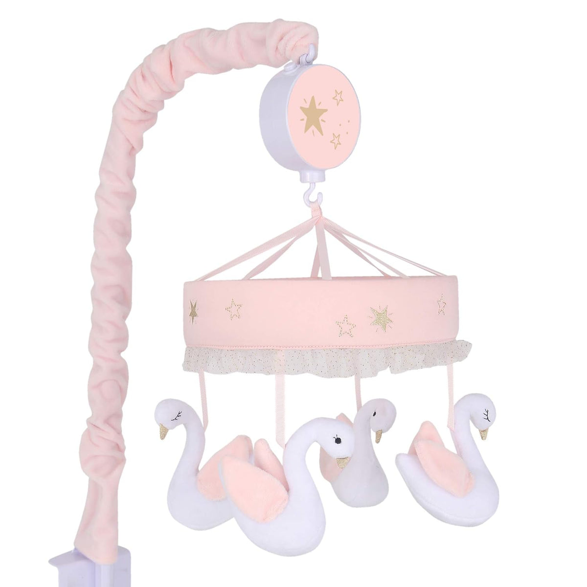 Pink/White Musical Baby Crib Mobile Y171994