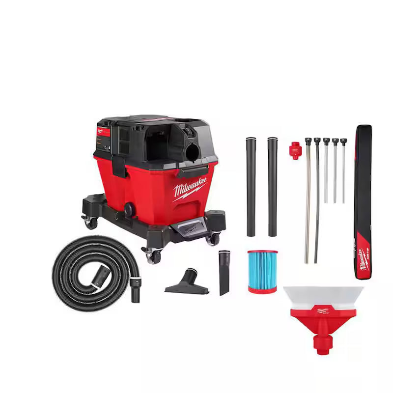 6 Gal. Cordless Wet/Dry Shop Vac with Filter, Hose and Dust Collector D380313
