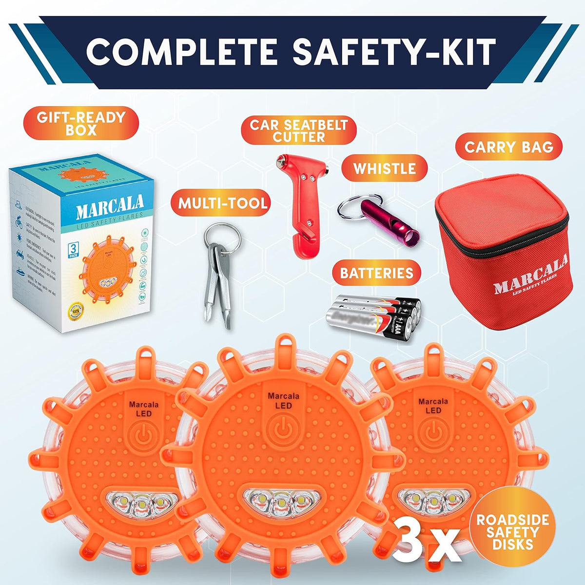 12-Pack LED Emergency Safety Flares N219