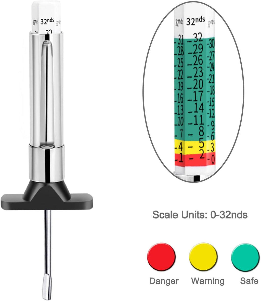 100 Pack Tire Tread Depth Gauge V89803