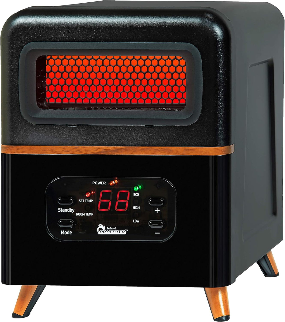 Black Hybrid Infrared Space Heater B783