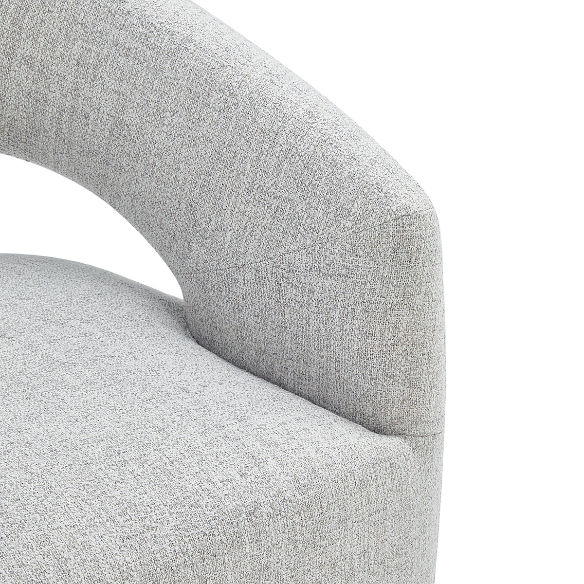 Upholstered Dining Chair with Caster Wheels M503250