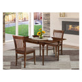 3 Piece Solid Wood Drop Leaf Dining Table Set with 2 Chairs V632