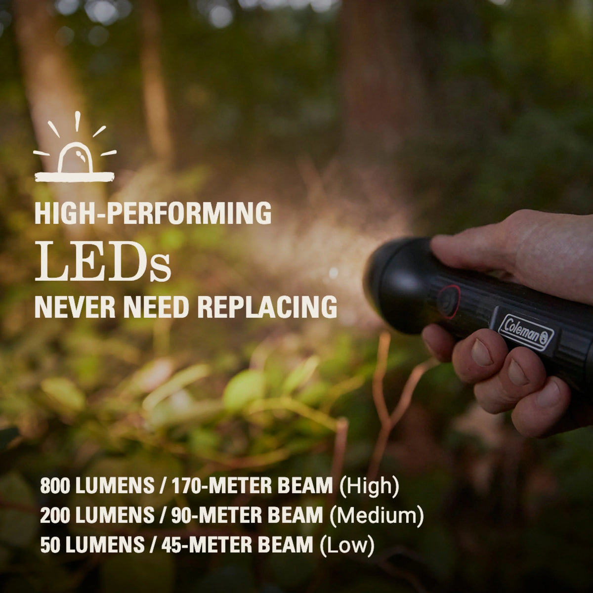 Coleman Classic Recharge 800 Lumens LED Flashlight J547372
