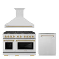 48 In. Gas Range, Range Hood and Dishwasher in Stainless Steel Y6424