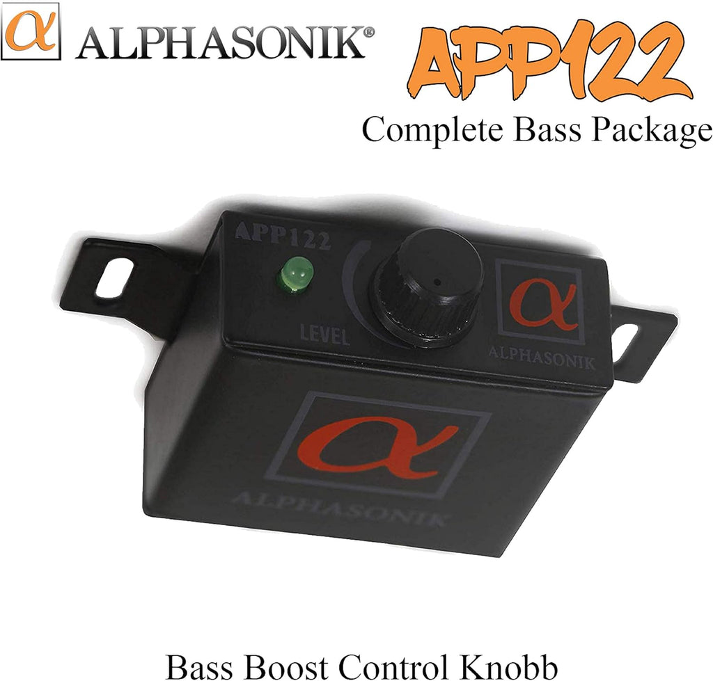 Dual 12 Subwoofers Car Bass Package with Amplifier and Installation Kit, Black M647