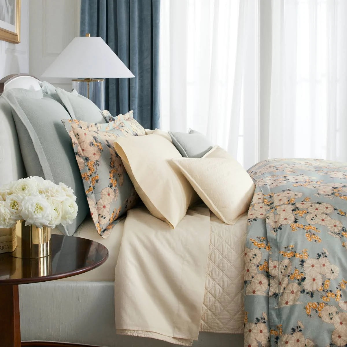 King Floral Sham J7014