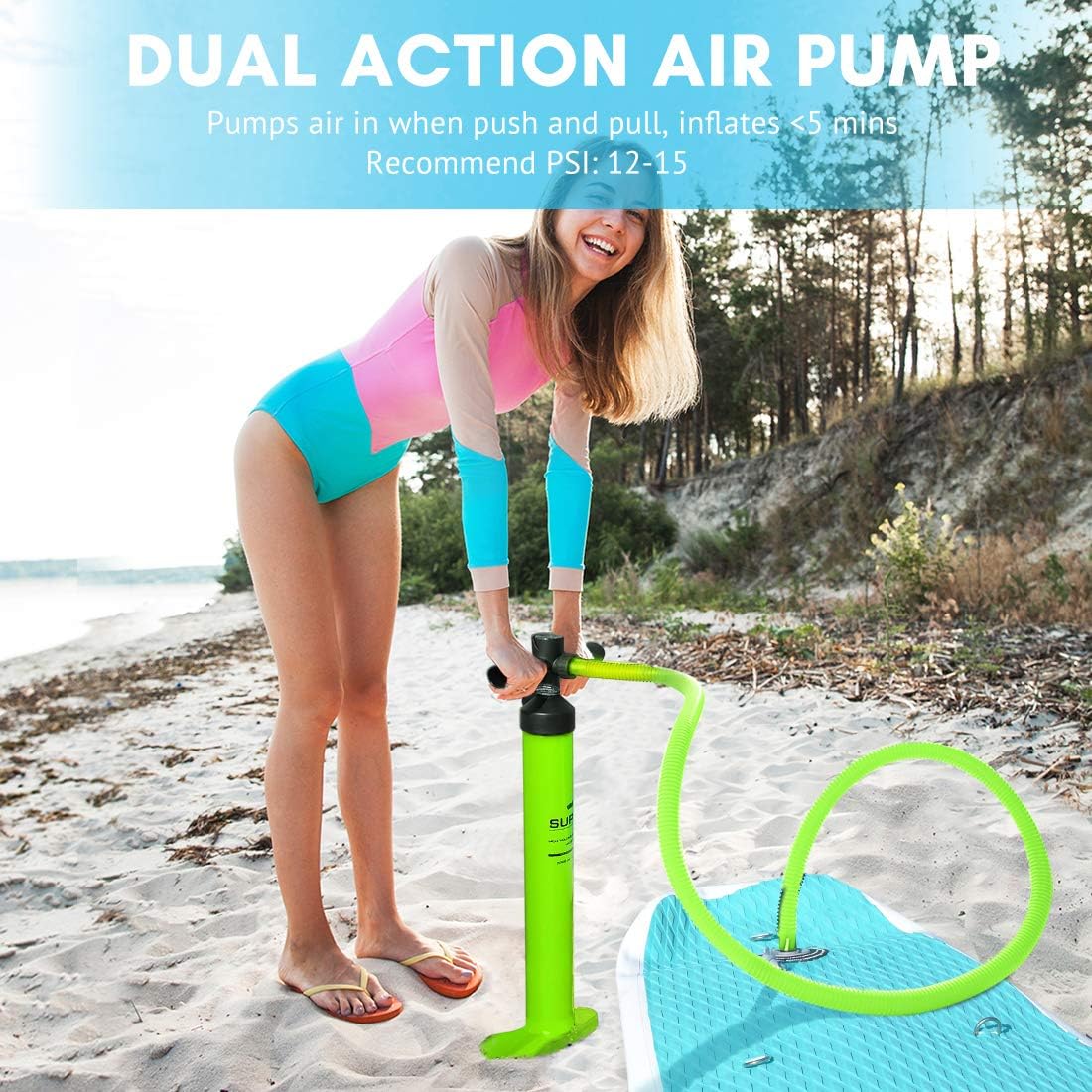 Inflatable Stand Up Paddle Board 6" Thick 11 FT Kayak Convertible V3248
