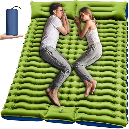 Self Inflating 4" Double Sleeping Pad with Pillow J4703