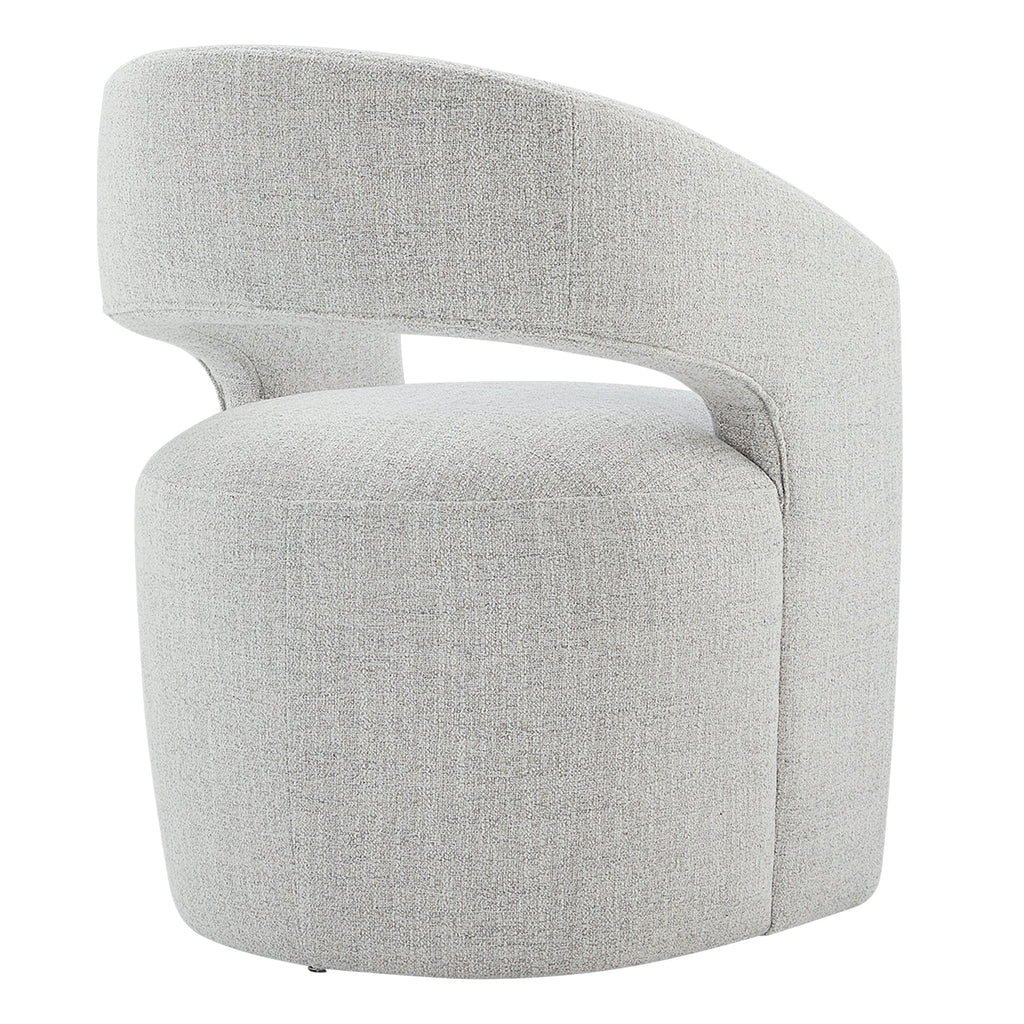 Upholstered Dining Chair with Caster Wheels M503250