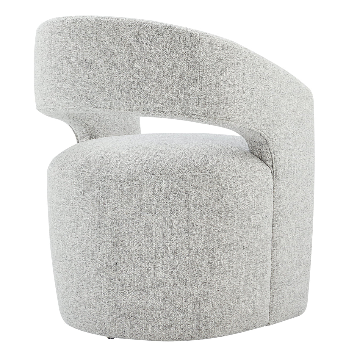 Upholstered Dining Chair with Caster Wheels M503250