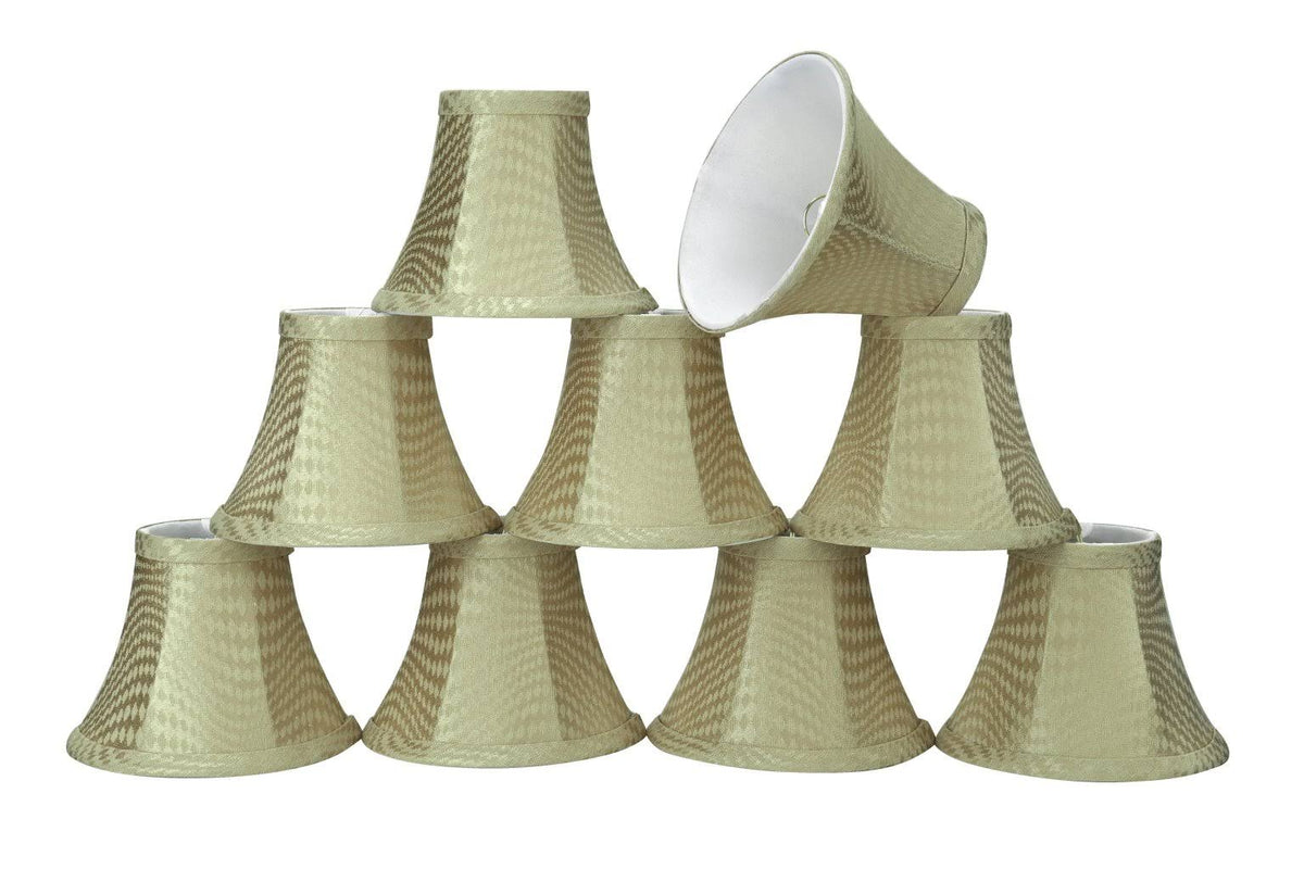 6x22 Fabric Bell Candelabra Shade Set of 9 F775826