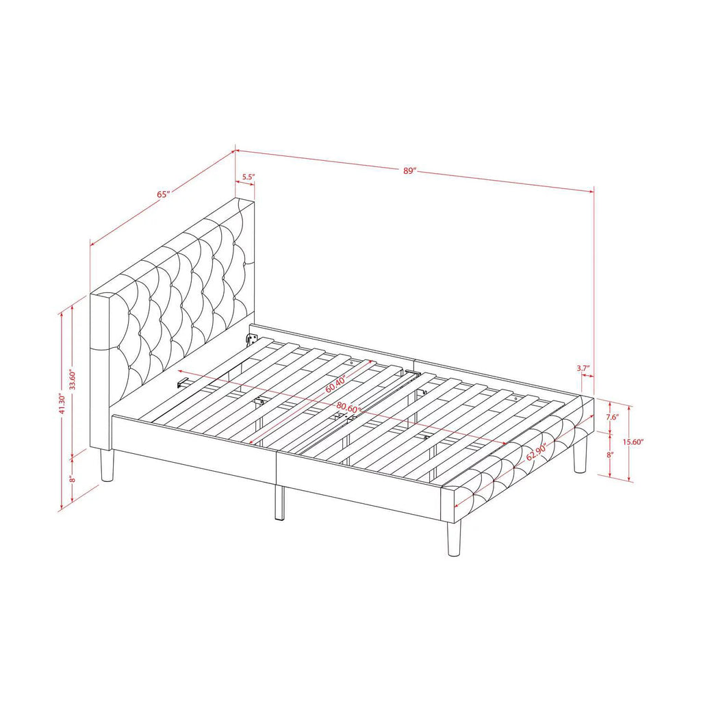 3 Pieces Wood Queen Bedroom Set L797