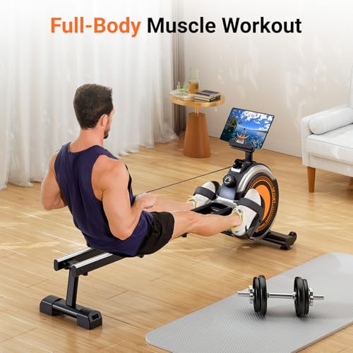 Magnetic Rowing Machine 350 LBS with LCD Monitor Z63798