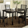 Faux Marble Top Dining Table in Black R55712