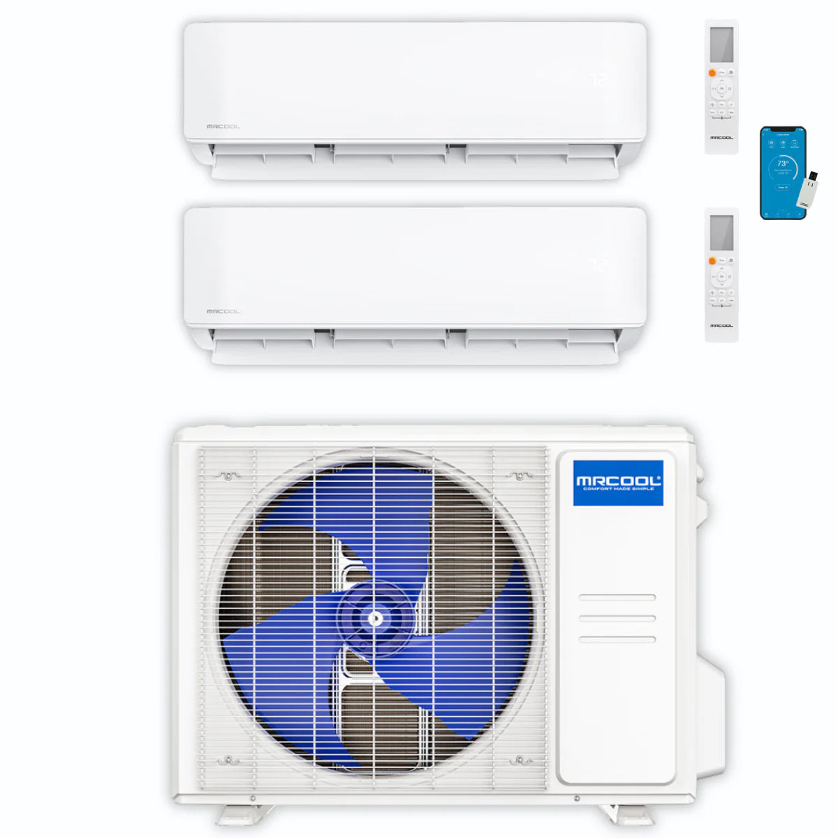 18,000 BTU 2 Zone Ductless Air Conditioner and Heat Pump B39684