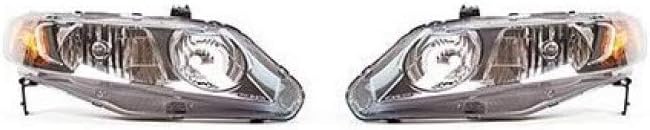 Headlight Assembly Pair for Honda Civic 2006 2007 2008 I97384