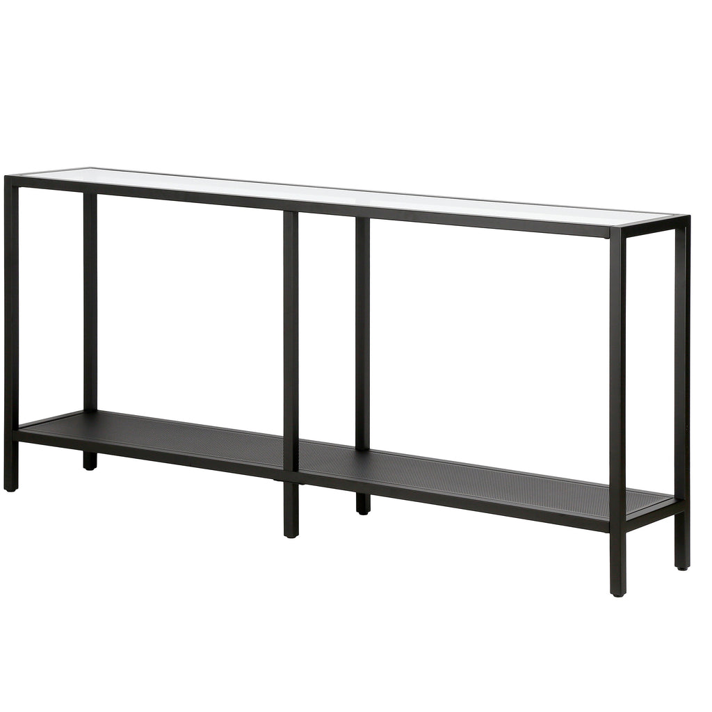 Blackened Bronze Rectangular Console Table C7451