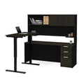 Adjustable L Desk with Hutch Z283
