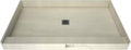 48" D x 72" W Shower Pan with Polished Chrome Trench D972