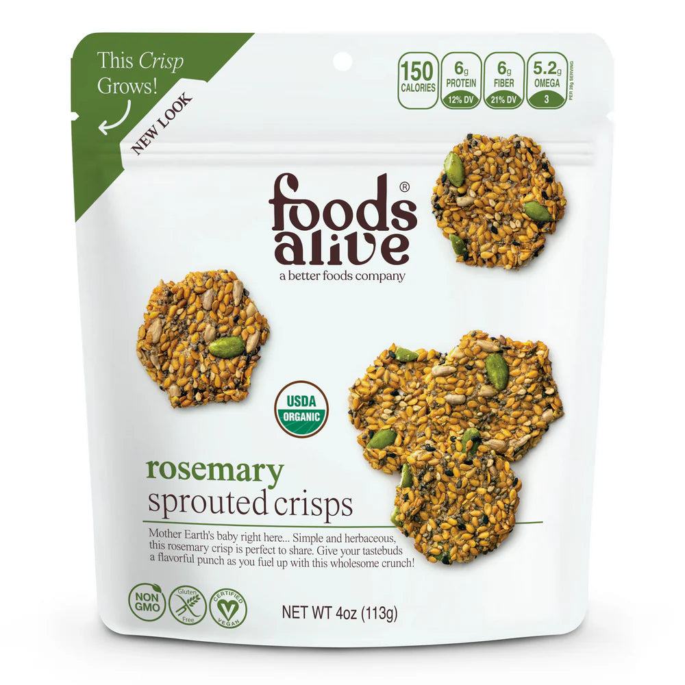 Rosemary Sprouted Crisps 4 oz K93166