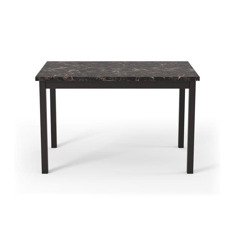 Faux Marble Top Dining Table in Black R55712