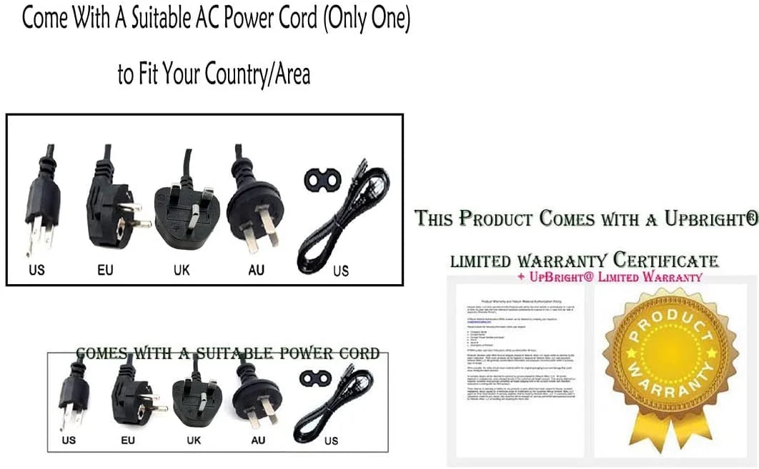 AC/DC Adapter Power Supply for Recumbent Bike U161