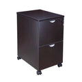2 Drawer Mobile File Cabinet in Mocha N385864