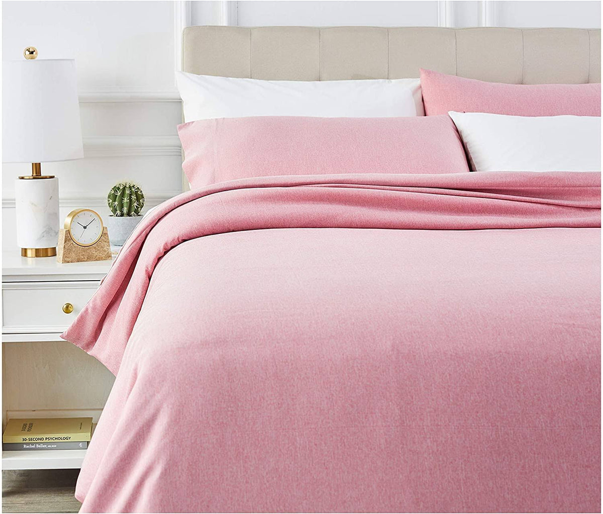 Chambray Duvet Cover Set, Sandy Red, 260 x 220 cm / 50 x 80 cm x 2 M18570