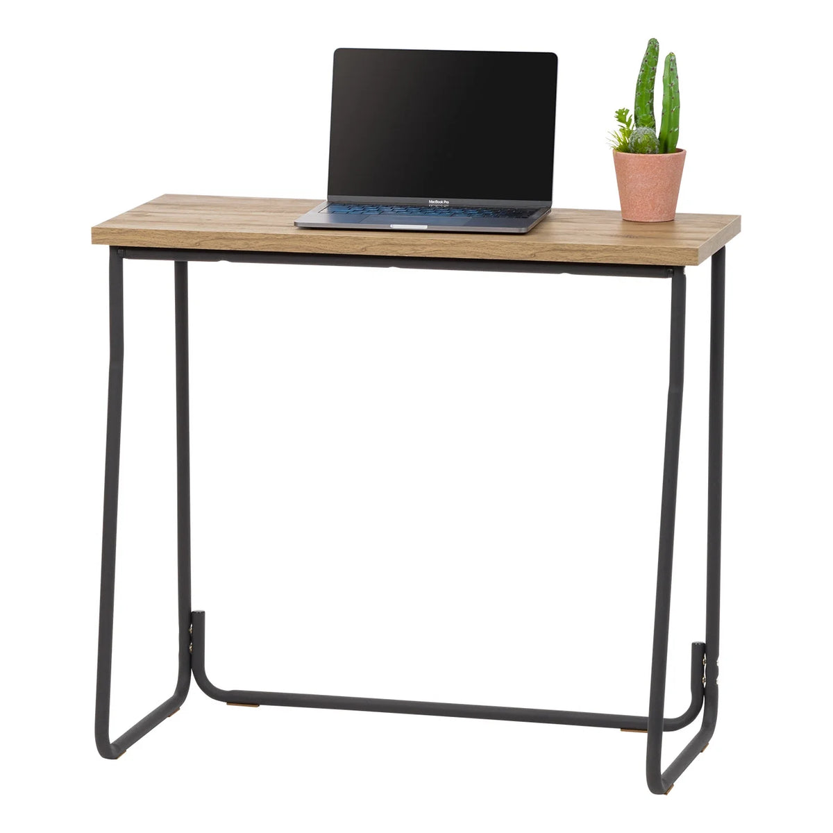 Modern Computer Office Desk with Matte Black Steel Frame A4179