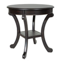 Antique Black Wood Accent Table T591