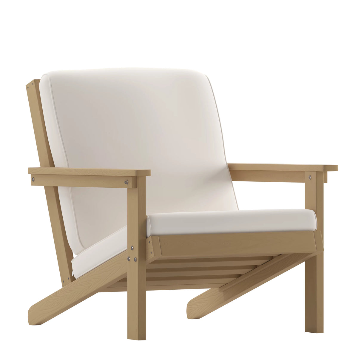 All-Weather Poly Resin Adirondack Chair with Cushions G308903
