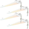 8ft Flush Mount 100w 3CCT Selectable LED Vapor Shop Ceiling Light with 5ft Plug and Play (4 Pack) C452075