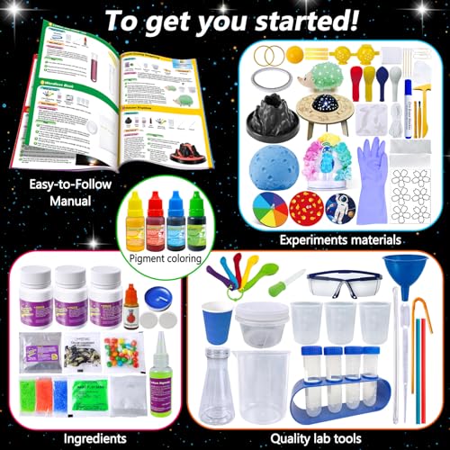 Science Kits for Kids, Erupting Volcano, Chemistry Set, Space Project D409663