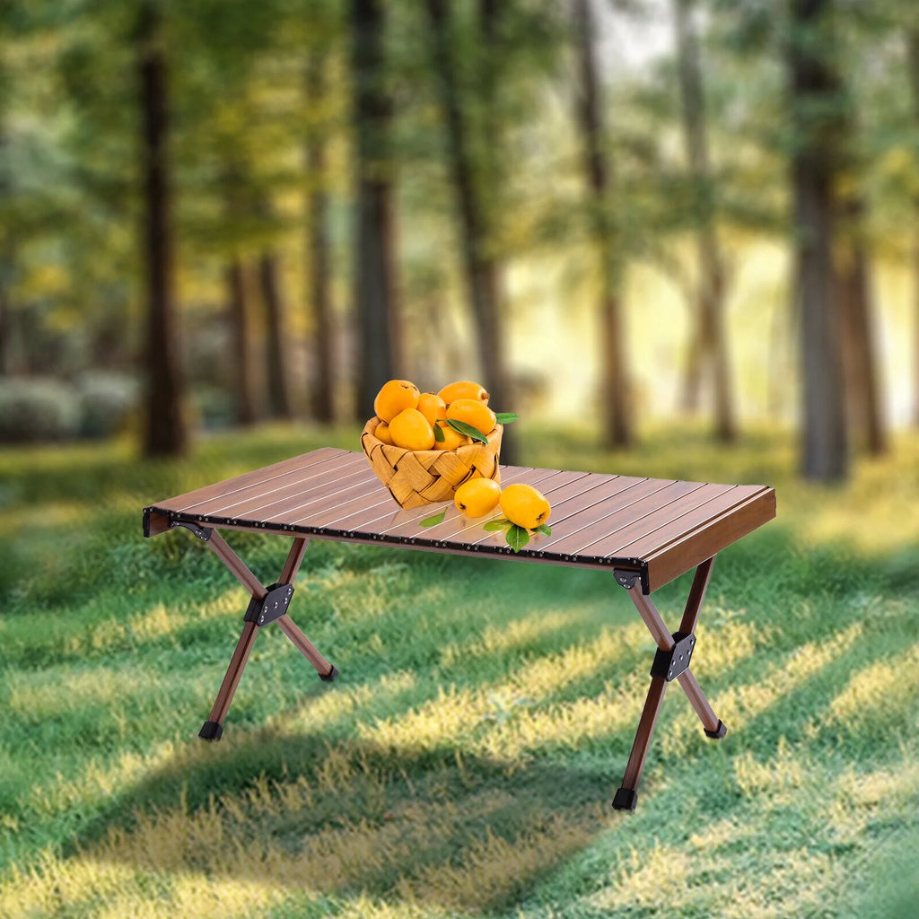 Portable Aluminum Camping Table with Carry Bag F850