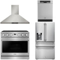 36 Gas Range, Range Hood, Refrigerator and Dishwasher W478