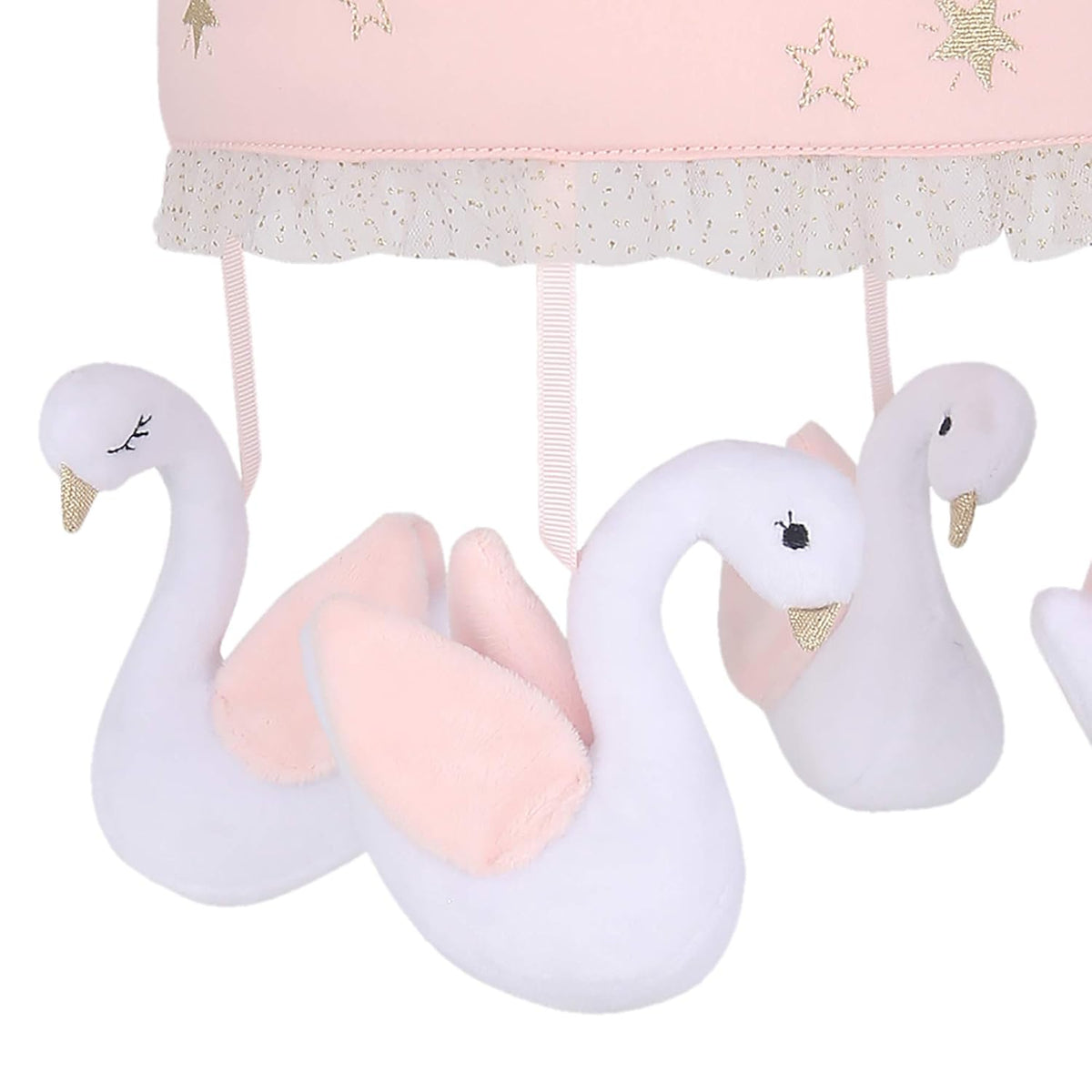 Pink/White Musical Baby Crib Mobile Y171994