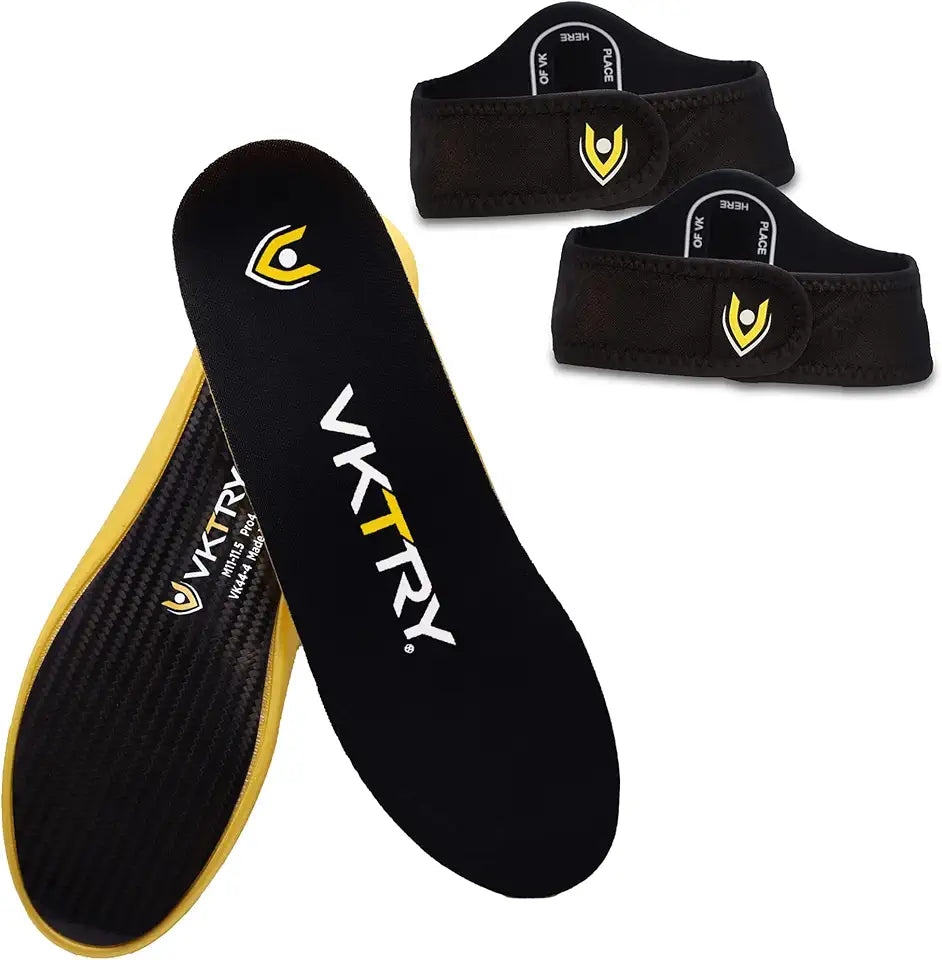 Carbon Fiber Shock Absorbing Sport Shoe Insoles T3184