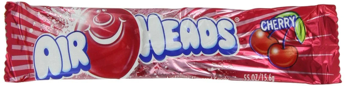 120 Packs Airheads Cherry Candy, 0.55-Oz Packages V636