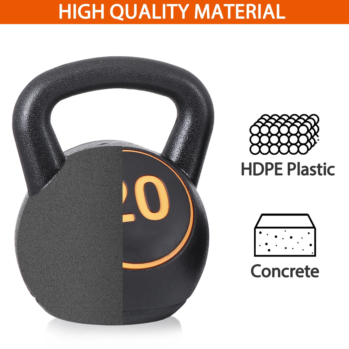 3 Piece 5lb 10lb 15lb Kettlebell Set with Storage Rack A83901