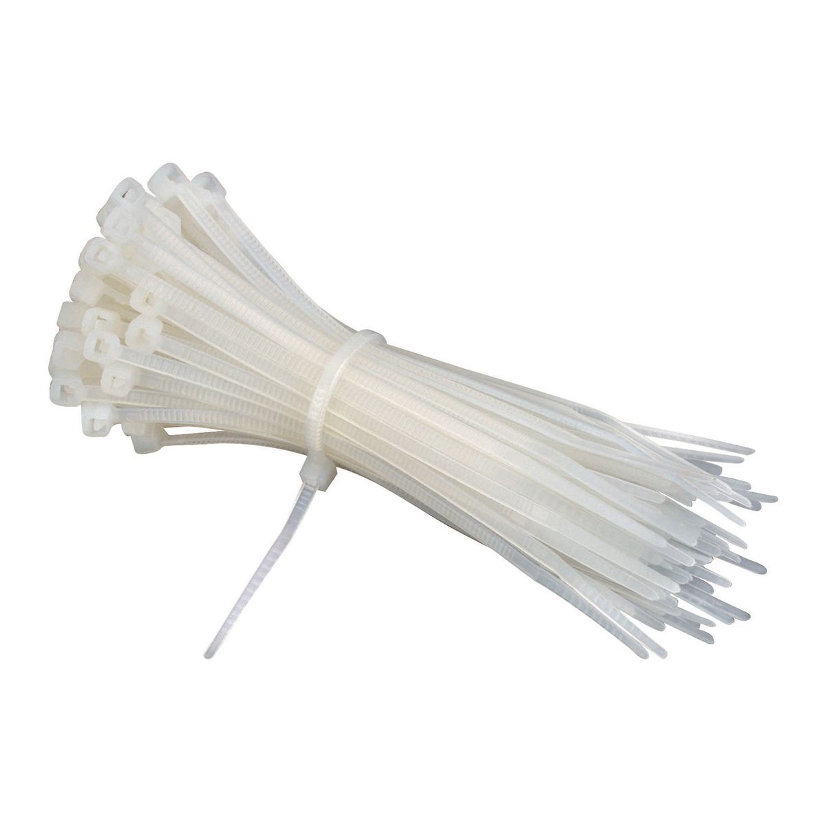 White 4 in. Cable Ties 100-Pack J39424