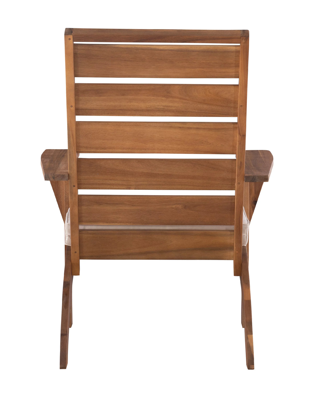 Brown Acacia Wood Patio Chair with Cushion O15101