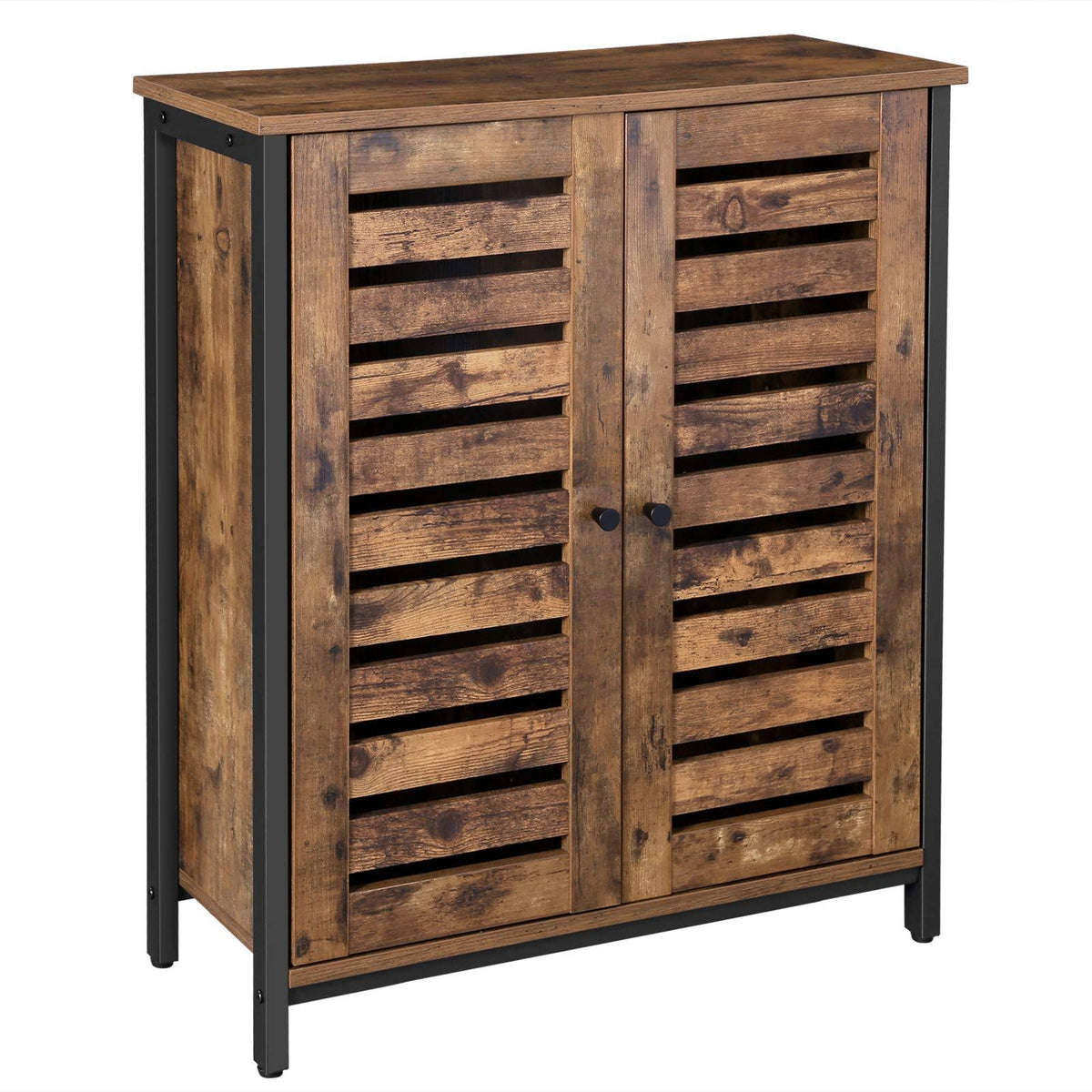 Industrial Double Louvered Doors Cabinet G744