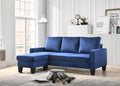 Navy Blue Sofa Chaise K811