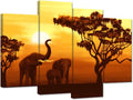 4 Panel Canvas Wall Art Stretched and Framed X62172