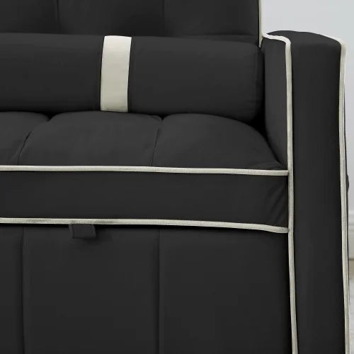 55.5" Pull Out Sleep Sofa Bed 2 Seater Sofa Couch J7332