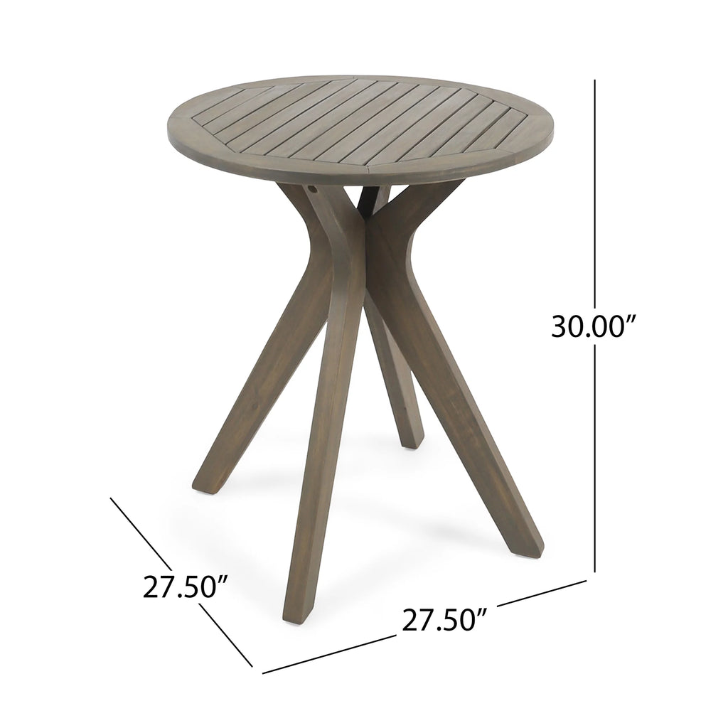 Round Wooden Patio Dining Table E180